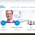 Screenshot Praxishomepage