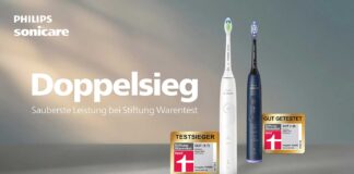 Doppelsieg für Philips Sonicare im Stiftung Warentest 2025